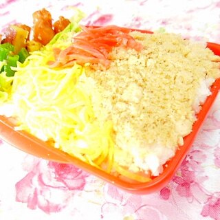 ❤新玉葱ＩＮ❤２色のそぼろ丼弁当❤